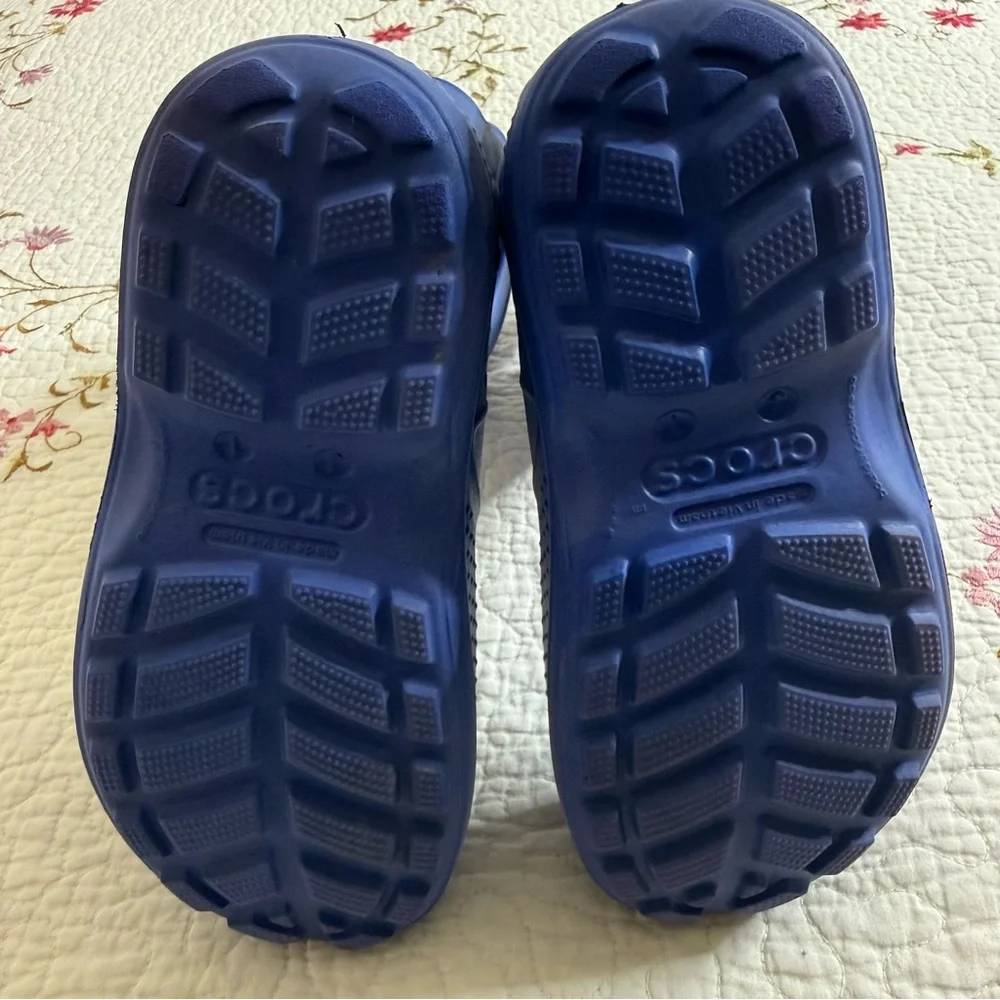 CROCS Handle It Rain Boots, Toddler Boys & Little Boys  Blue Size J 1 - Picture 7 of 8